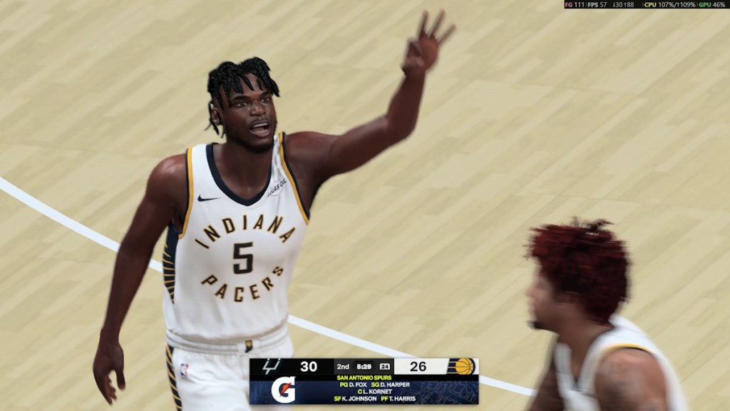 Three pointer animation NBA