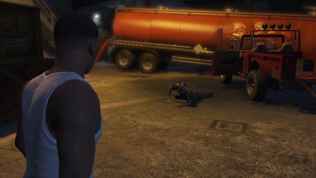 Trevor Oil Tank death scene