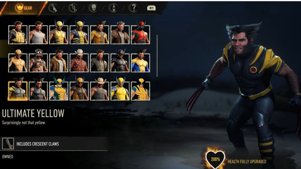 Ultimate Yellow suit in Marvel's Wolverine