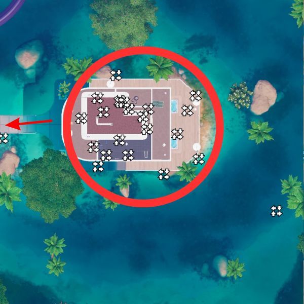 Unknown Landmark west of Stone Sanctum POI in Fortnite