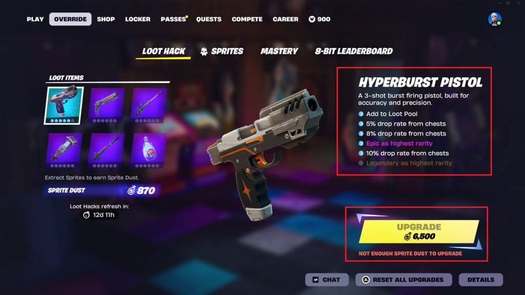 Upgrading Loot Hacks in Fortnite