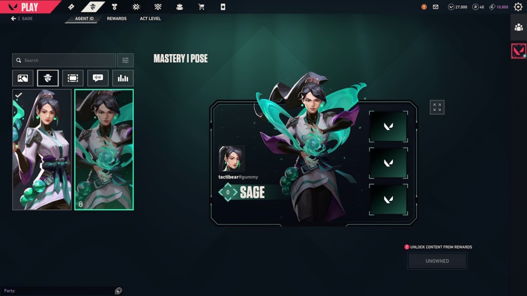 Valorant Mastery pose unlock