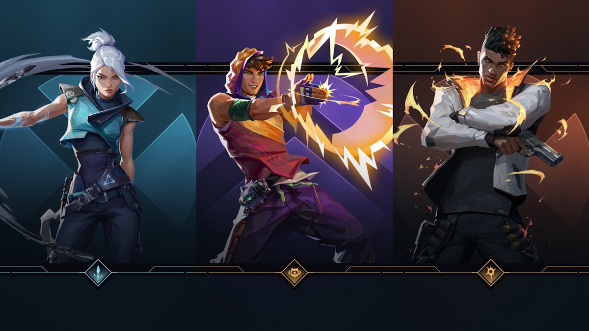 Valorant agent mastery screen Jett Miks and Phoenix