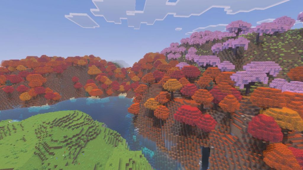 Where to Find Poplar Trees in Minecraft near colder regions