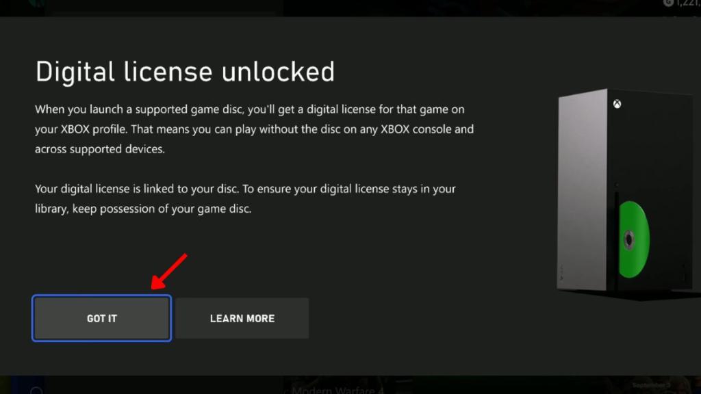 Xbox digital license unlocked