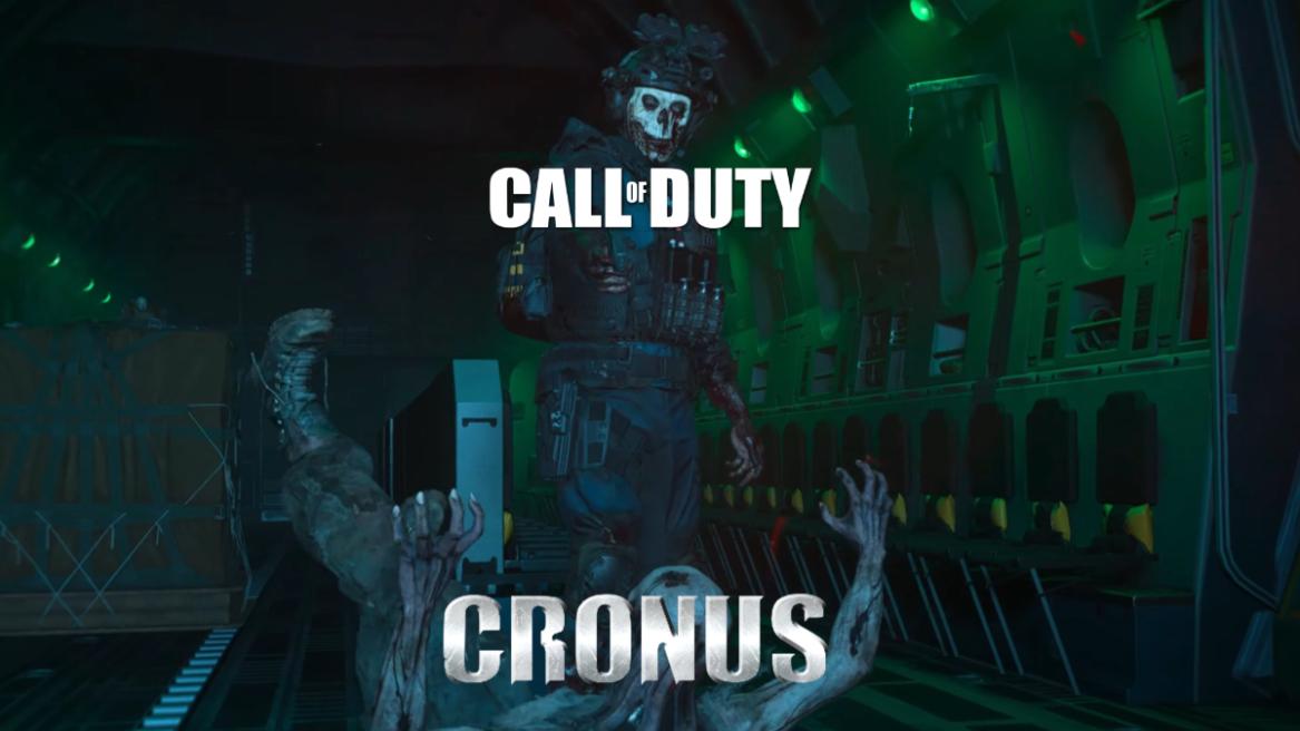 Call of Duty devs as Ghost shooting Cronus as a zombie in Modern Warfare 2.