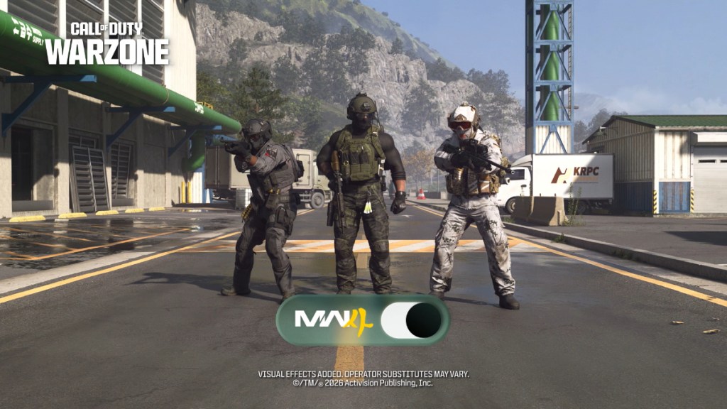 Call of Duty: Warzone Season 1's Modern Warfare 4 Operator Toggle feature.
