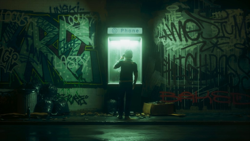 Dylan in Phone Booth in Control Resonant