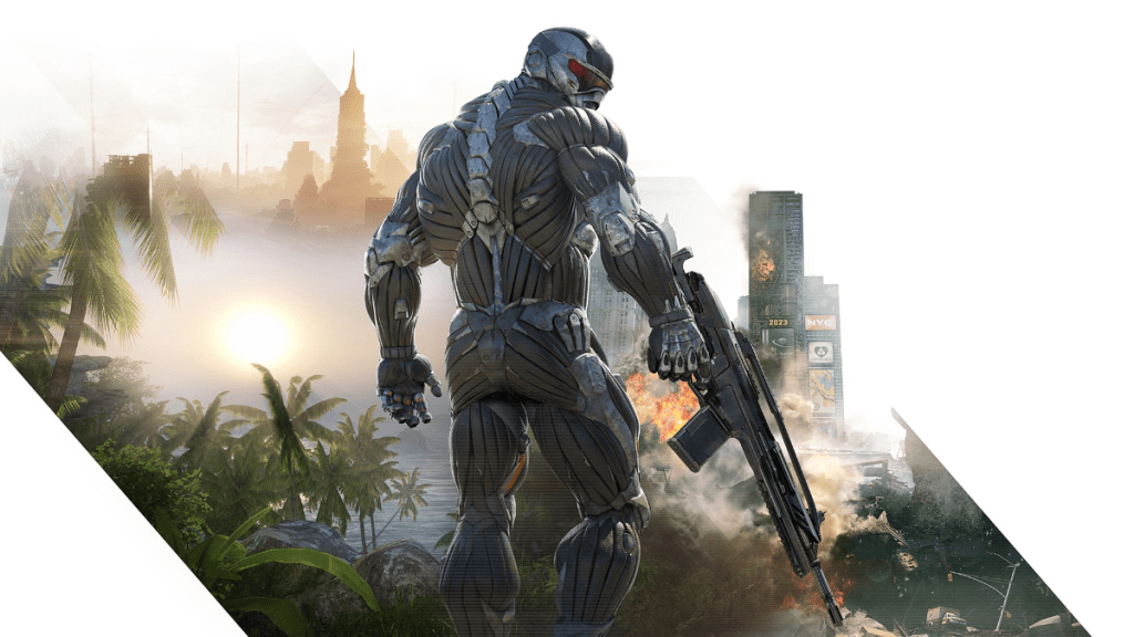 Crytek's Crysis Remastered official cover image with Prophet.