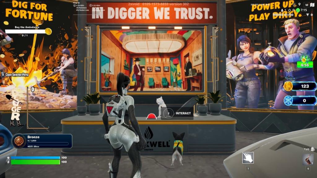 Digger Desk in Fortnite