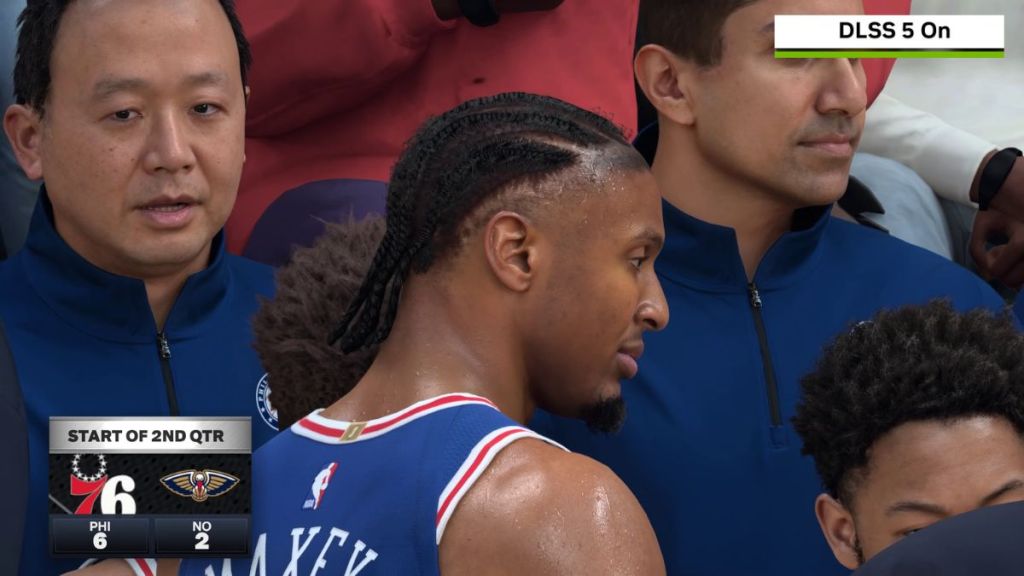 DLSS 5 On at player and managers in NBA 2K27