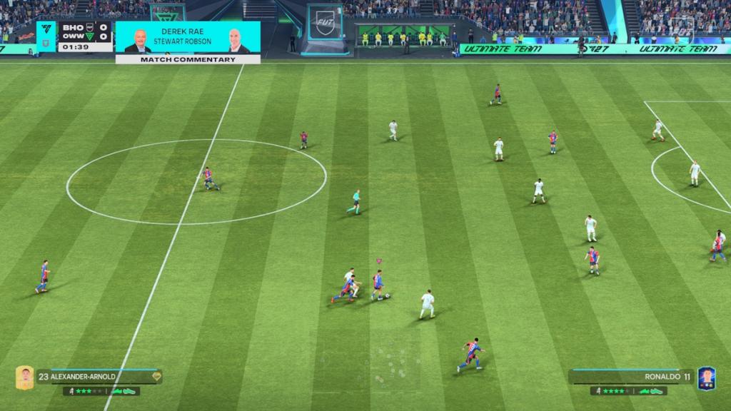 Xbox Series S screenshot of EA Sports FC 27 showing attacking progress