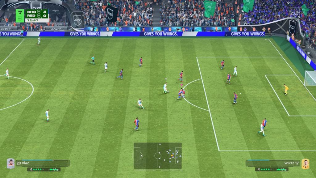 Xbox Series S screenshot of EA Sports FC 27 showing a defensive play