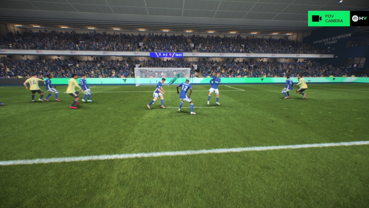 Xbox Series S screenshot of EA Sports FC 27 showing a gameplay in action