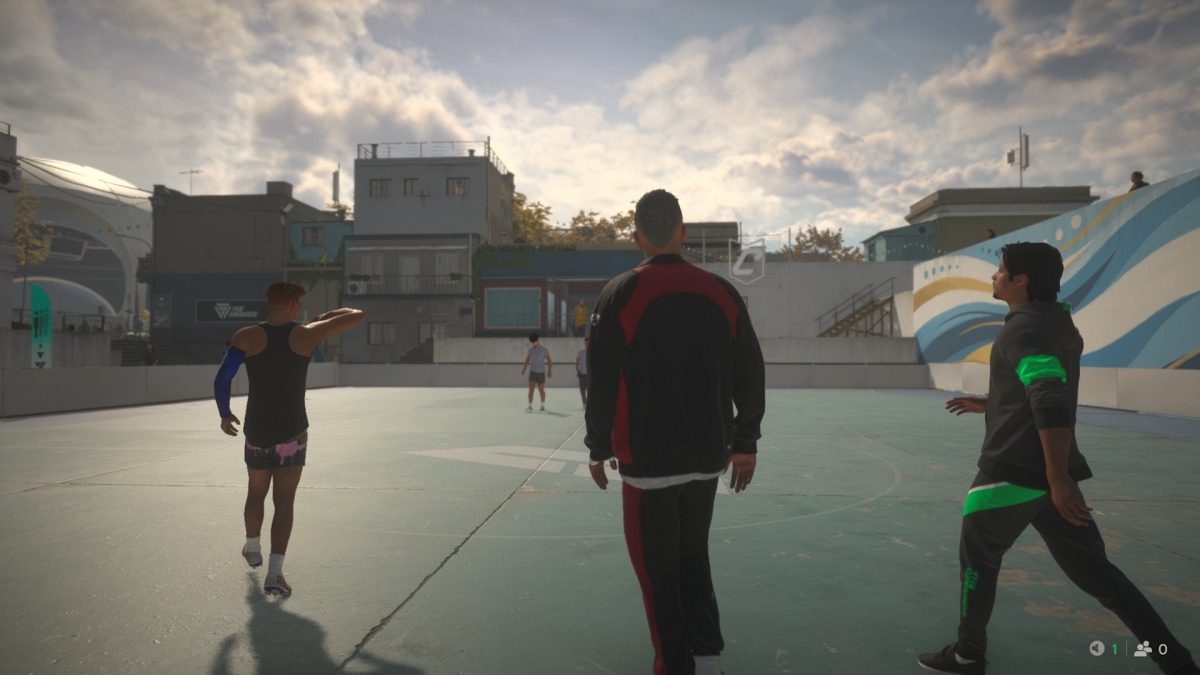 Xbox Series S screenshot of EA Sports FC 27 showing the grounds open world