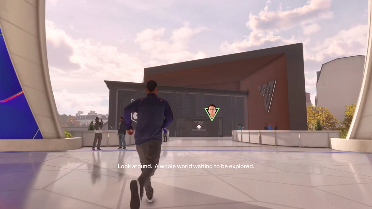 Xbox Series S screenshot of EA Sports FC 27 showing a cinematic the grounds scene in open world