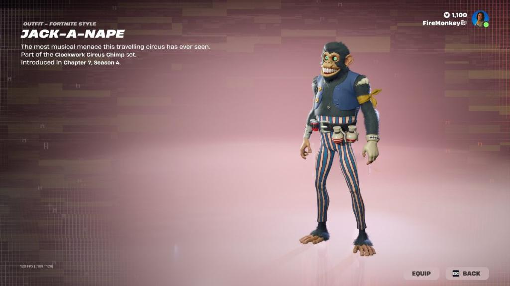 Fortnite Jack a Nape Skin