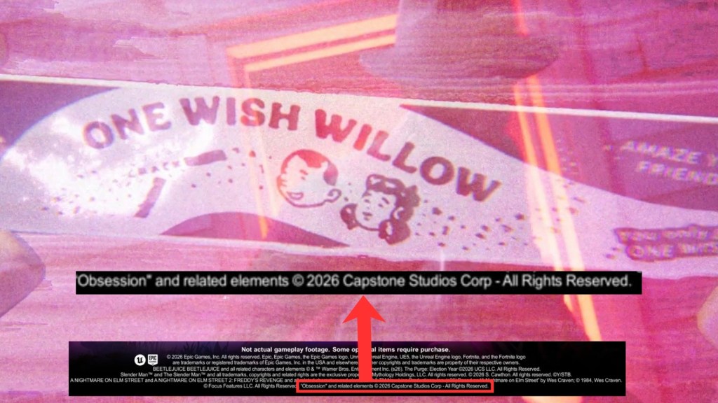 Fortnite Obsession One Wish Willow and Subtext