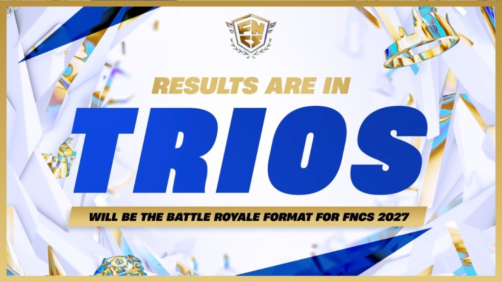 Fortnite FNCS Format Trios in 2027