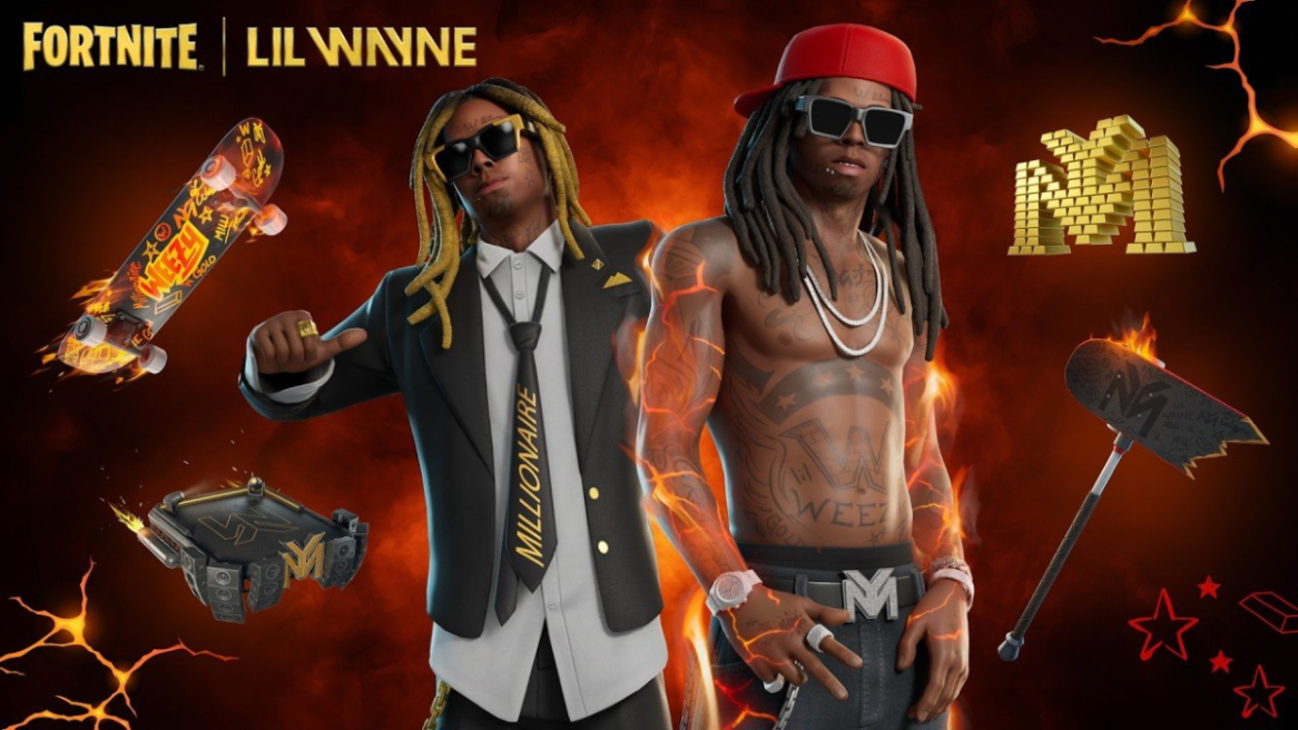 Fortnite x Lil Wayne collab official featured image.