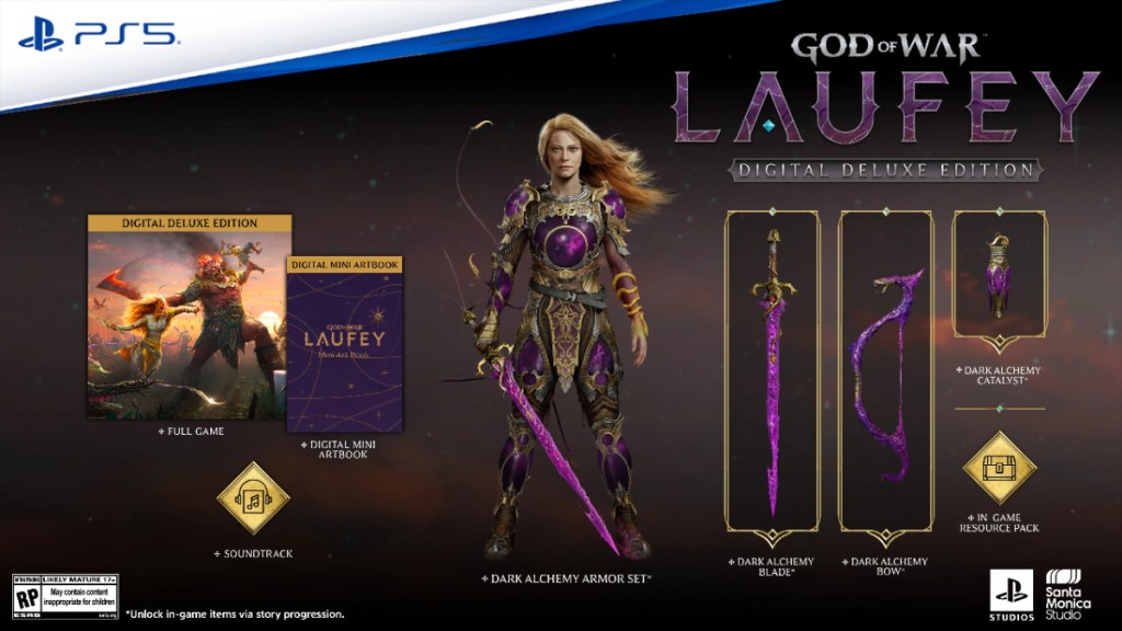 God of War Laufey Digital Deluxe Edition bonuses.