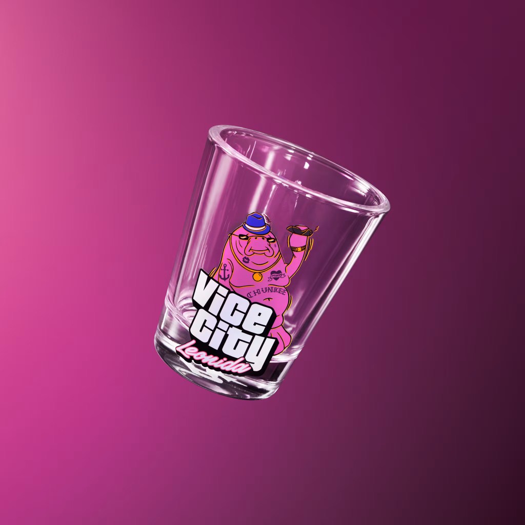 GTA 6 Chunkee the Manatee Shot Glass.