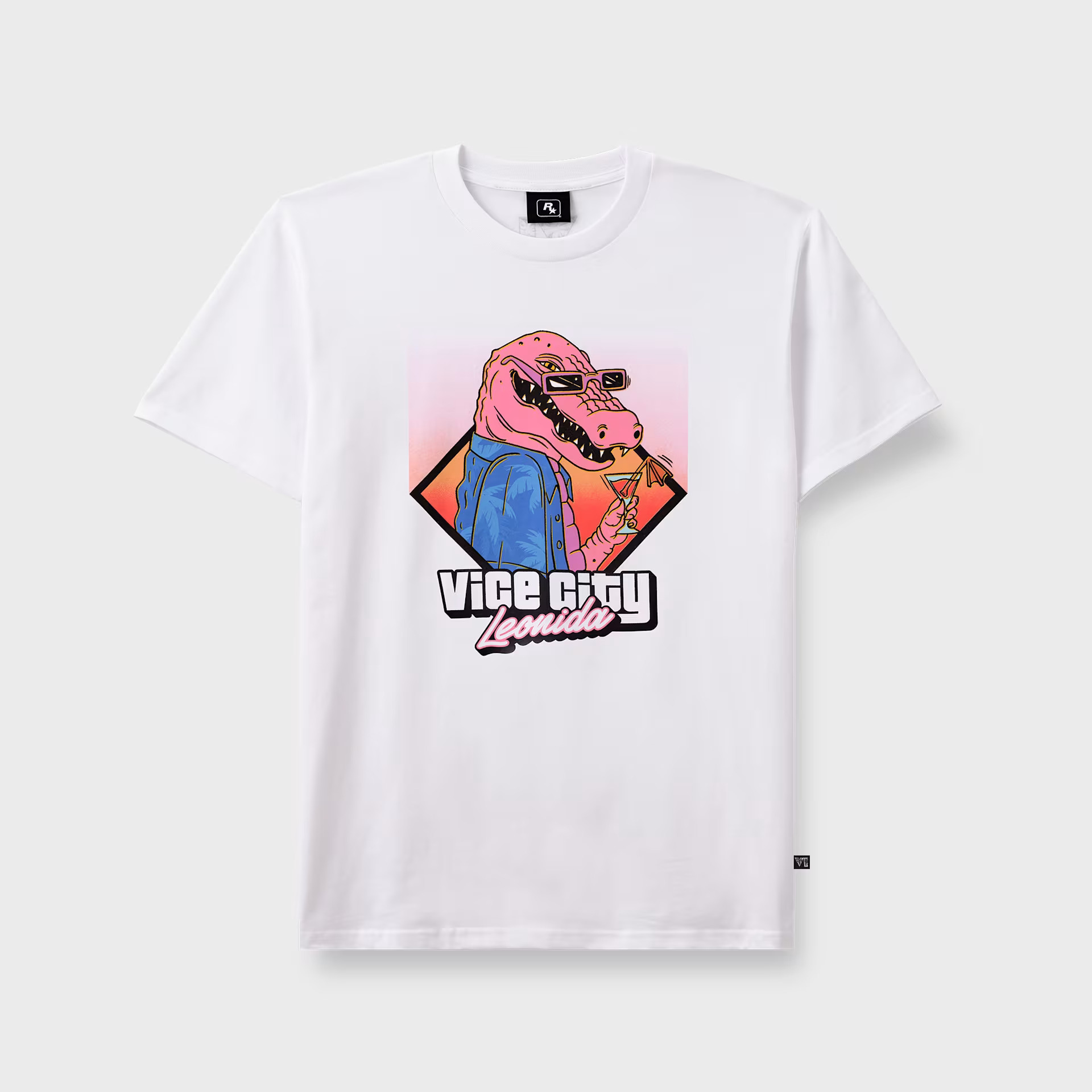 White Grand Theft Auto VI Macca the Gator Tee
