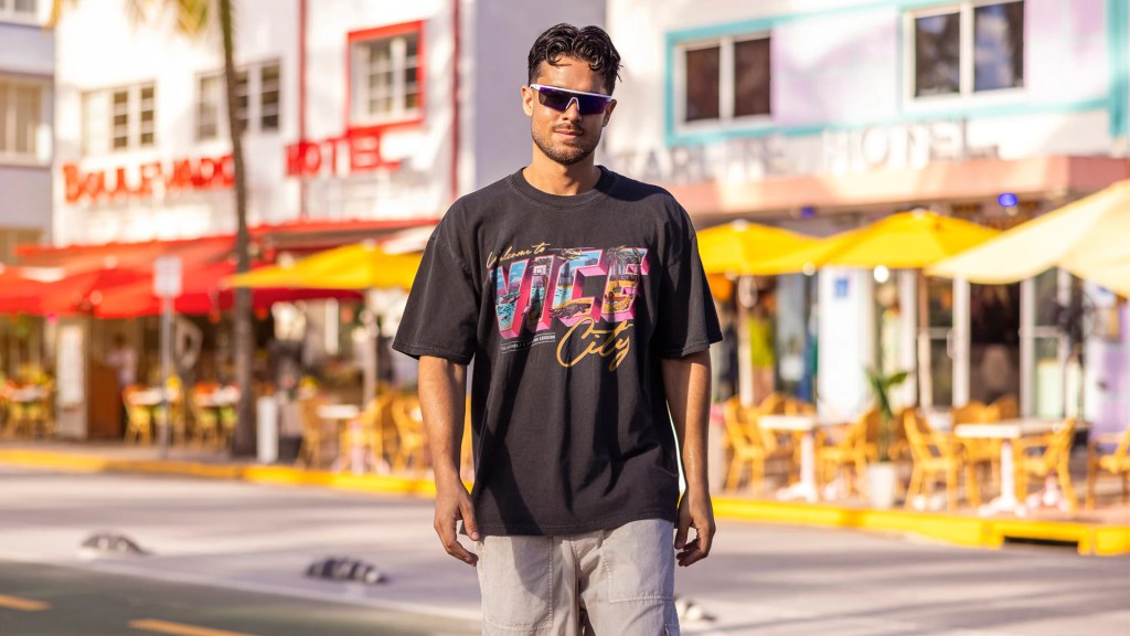 Vice City merch for GTA 6's partnership with the Miami Heat.