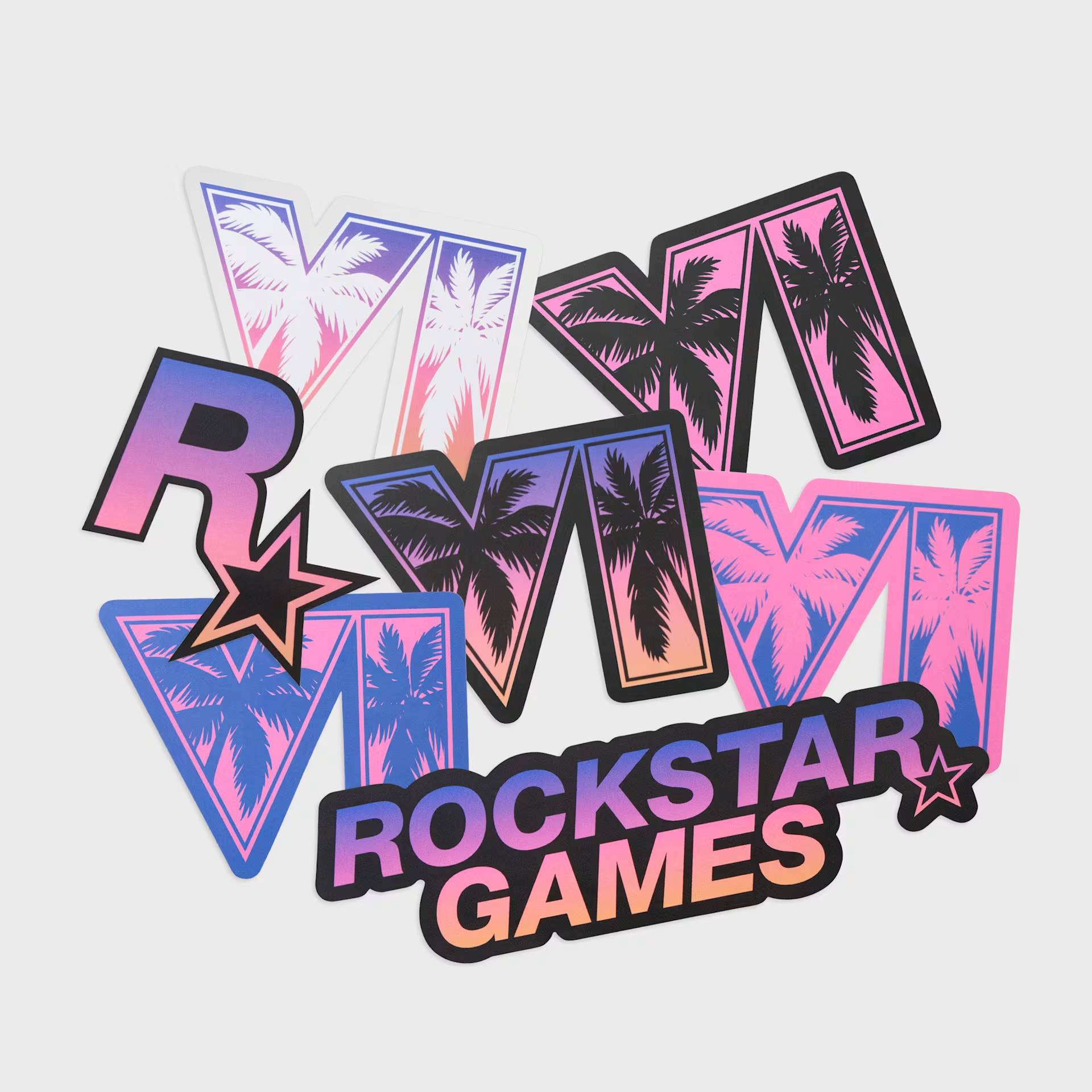 Grand Theft Auto VI and Rockstar Games Sticker Collection
