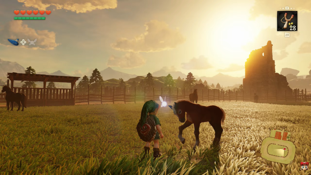 Link and his horse Epona in The Legend of Zelda: Ocarina of Time Remake gameplay reveal.