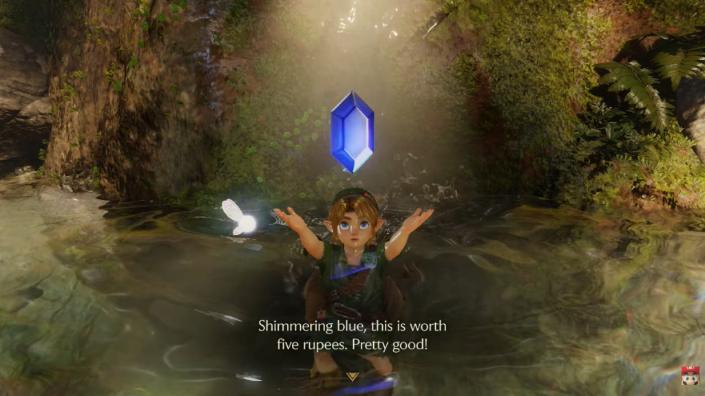 Link swimming in The Legend of Zelda: Ocarina of Time Remake gameplay reveal.
