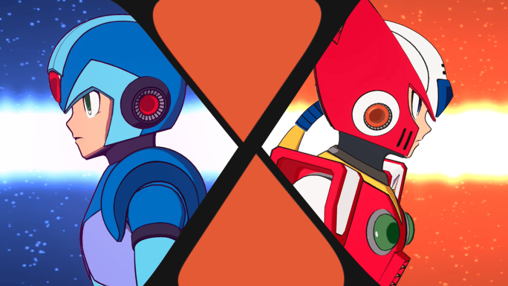 Mega Man and Zero in Fortnite Chapter 7 Season 4.