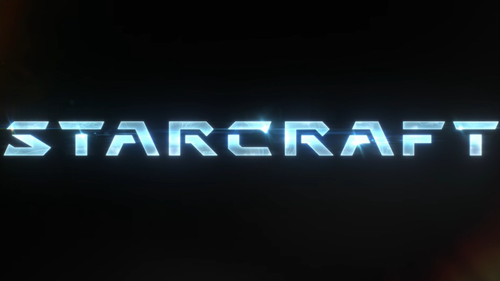The official logo for the new StarCraft game.