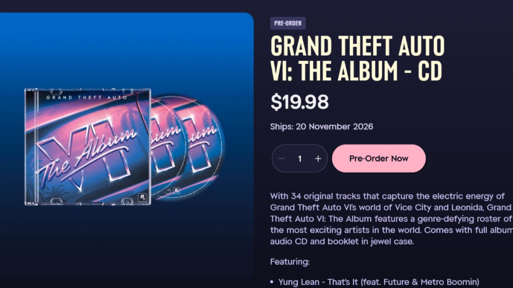 GTA 6: The Album - CD