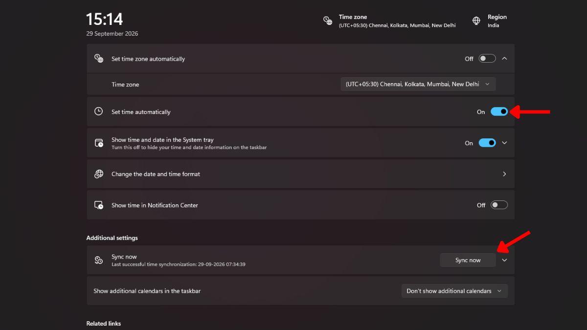 sync time zones to fix the minecraft dungeons 2 error code