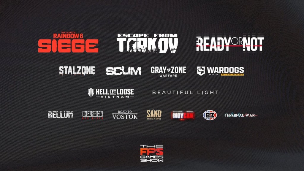 The FPS Games Show lineup.