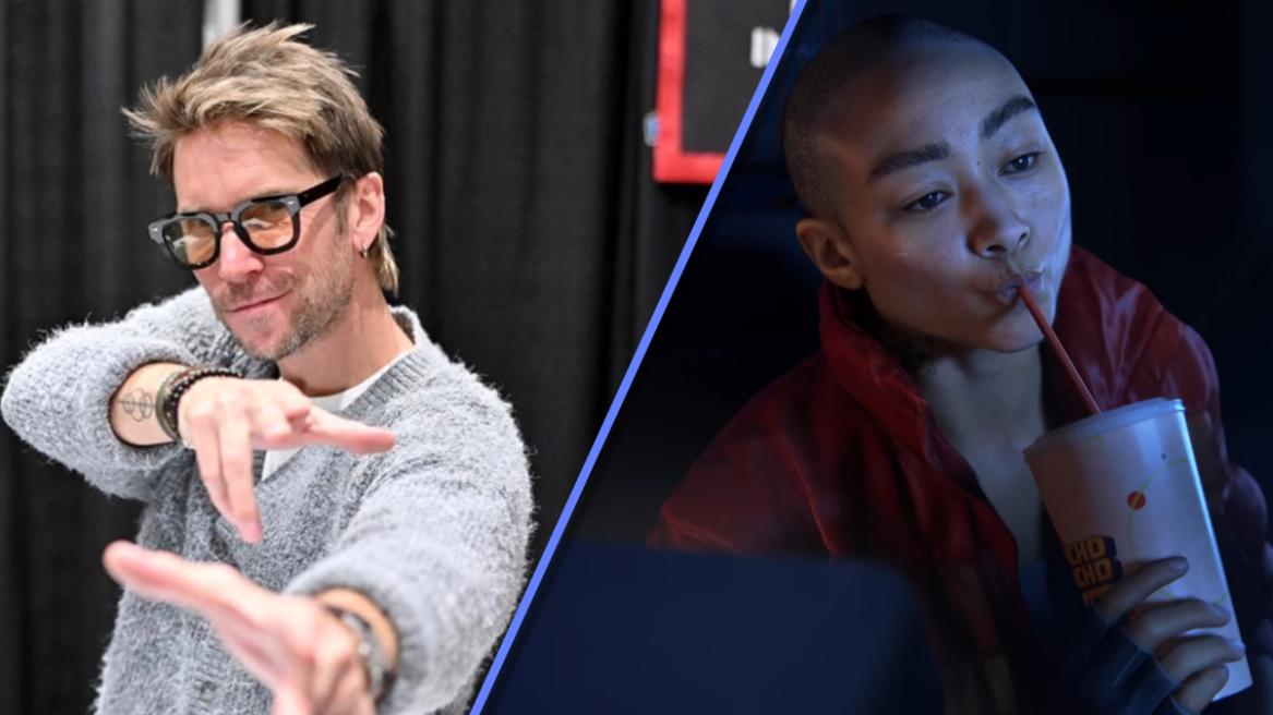 Troy Baker at SDCC (left), Jordan A. Mun in Intergalactic: The Heretic Prophet (right).