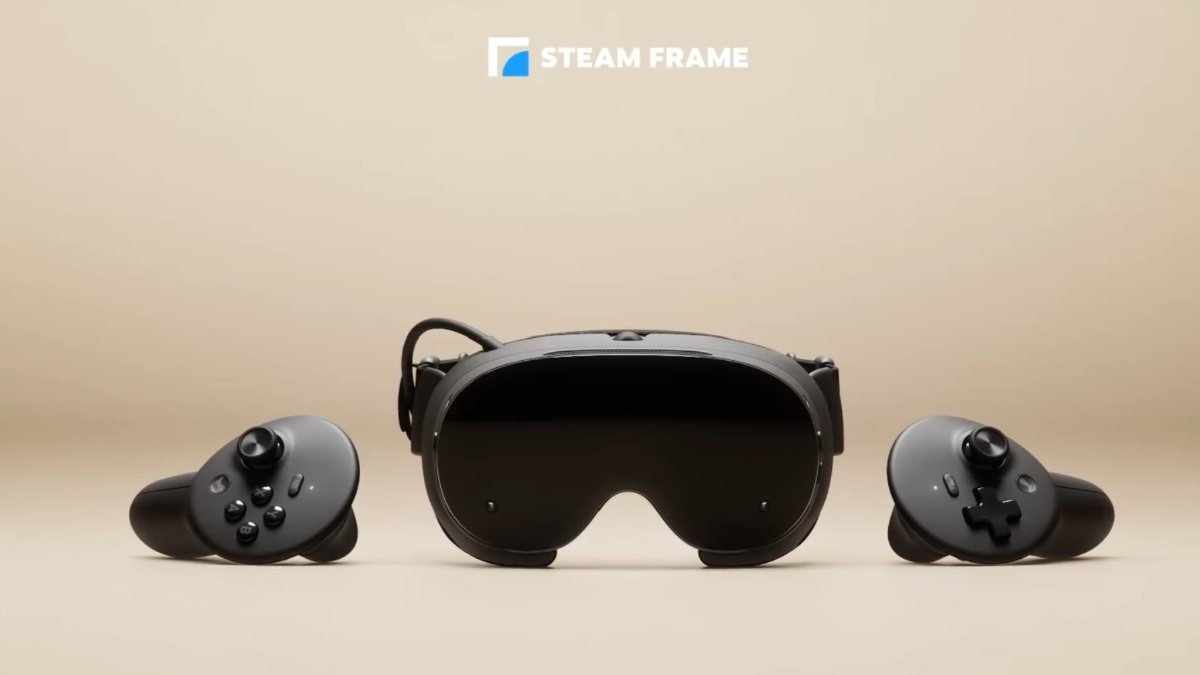 Steam Frame VR headset official image.
