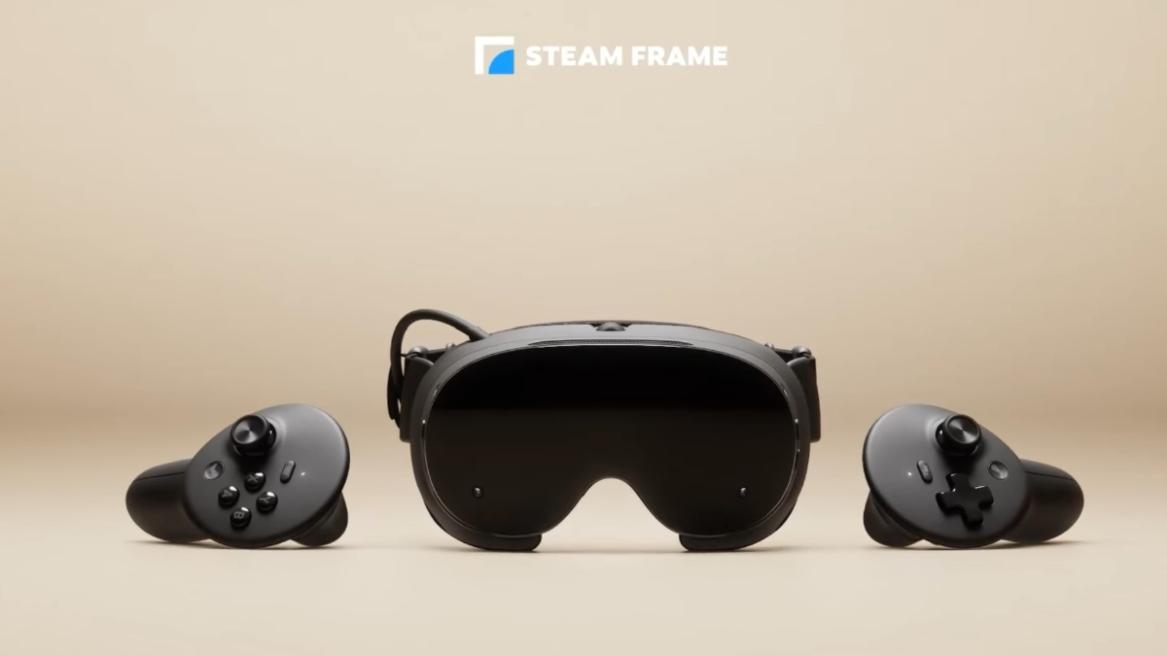 Steam Frame VR headset official image.