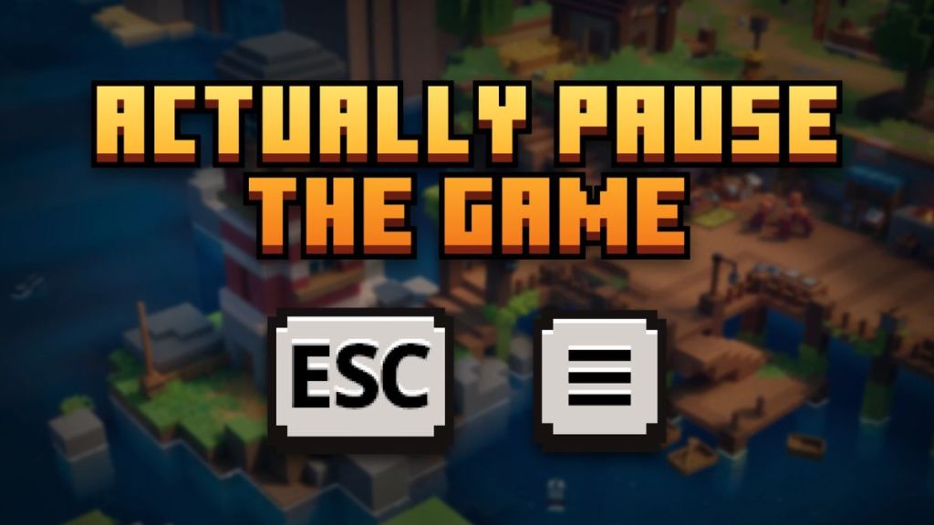 Actually Pause the Game mod