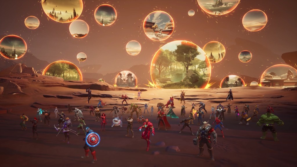 All heroes in Marvel Rivals Avengers Endgame mode