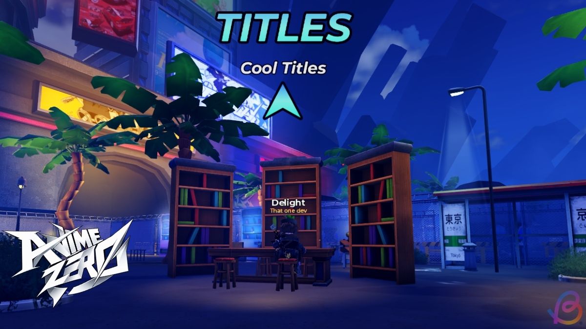 Anime Zero titles area with NPC