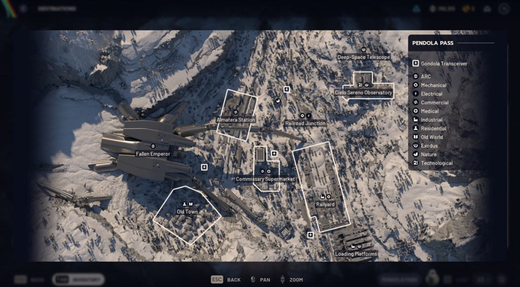 Arc Raiders Pendola Pass map
