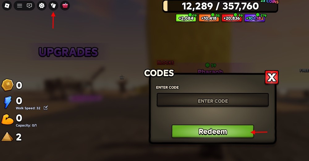 Build the Pyramid Codes Redeem