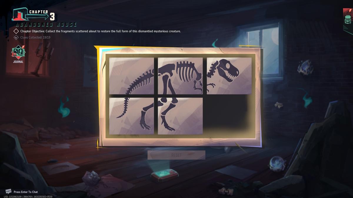 Devil Dinosaur Jigsaw Puzzle in Abandoned House chapter in Marvel Rivals Night of Illusions event