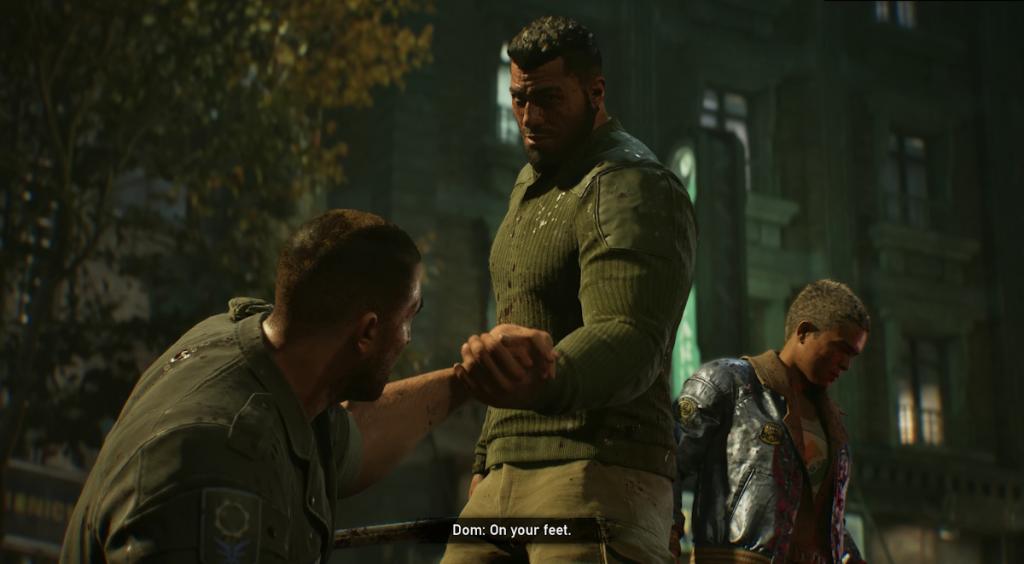 Dom helping Lucas in E-Day