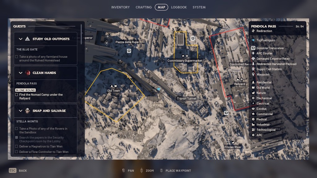 Emperor's Leg outside Oldtown location in Arc Raiders