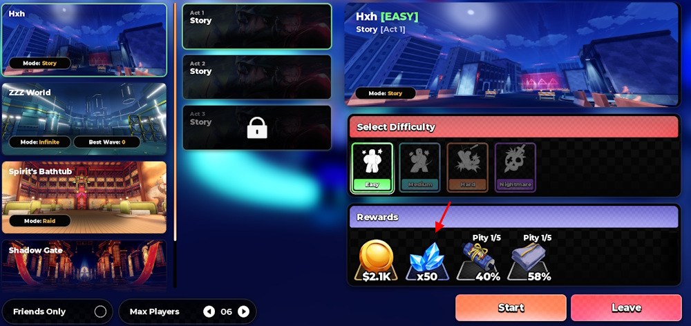 Evolution materials in Anime Zero