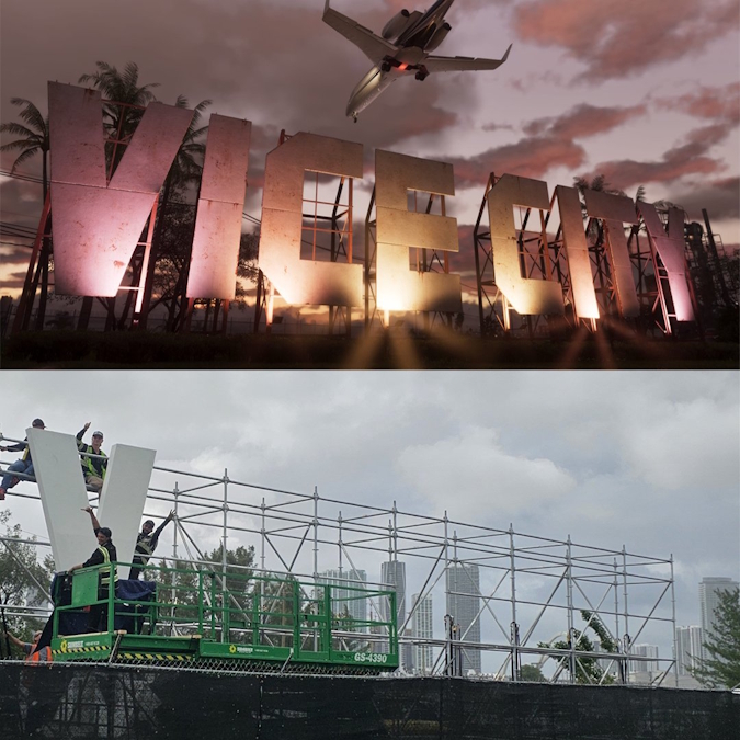 GTA 6 Vice City Sign game vs real-life attraction