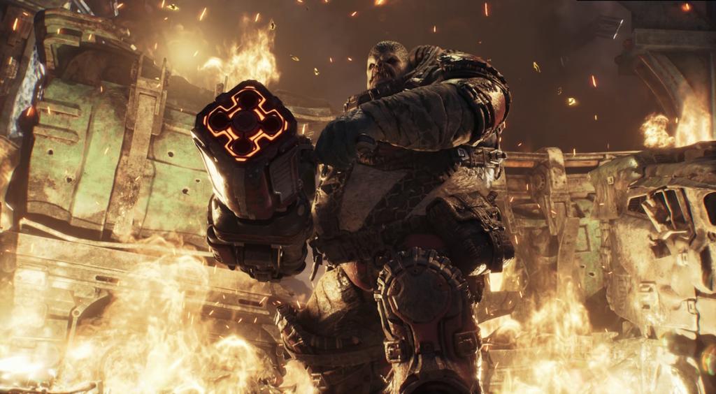 Gears of War E Day boss fight